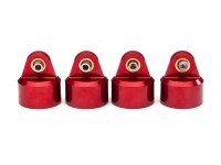 Shock Caps Aluminium red