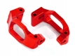 Caster Blocks Aluminium red